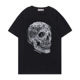 Camiseta Alexander McQueen Crystal Skull Black