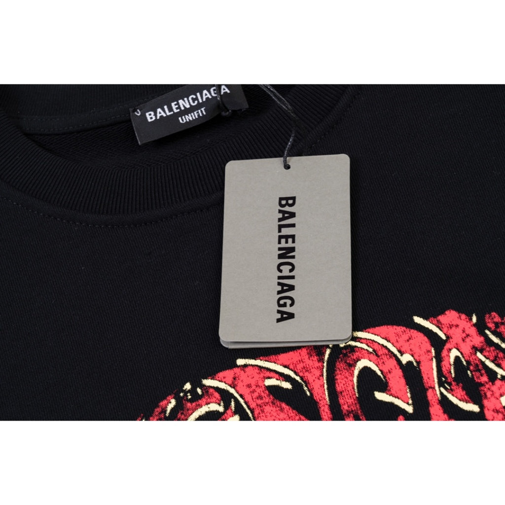 Blusa Balenciaga Moletom Logobrand Black