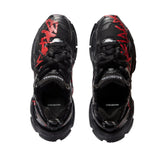 Tênis Balenciaga Runner Graffiti Sneaker Black & Red