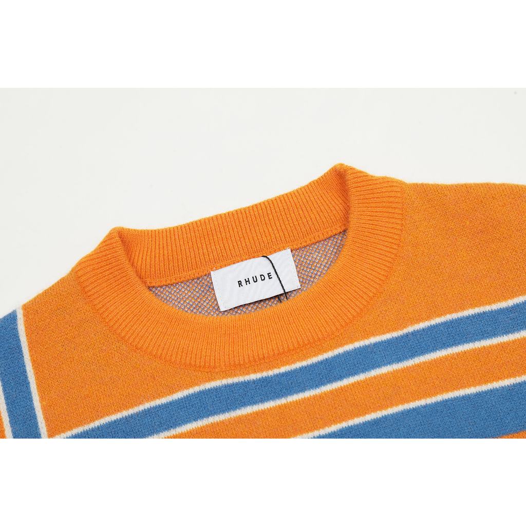 Camiseta Lã Rhude Orange Jacquard