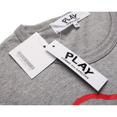 Camiseta Play Comme Des Garçons Gray