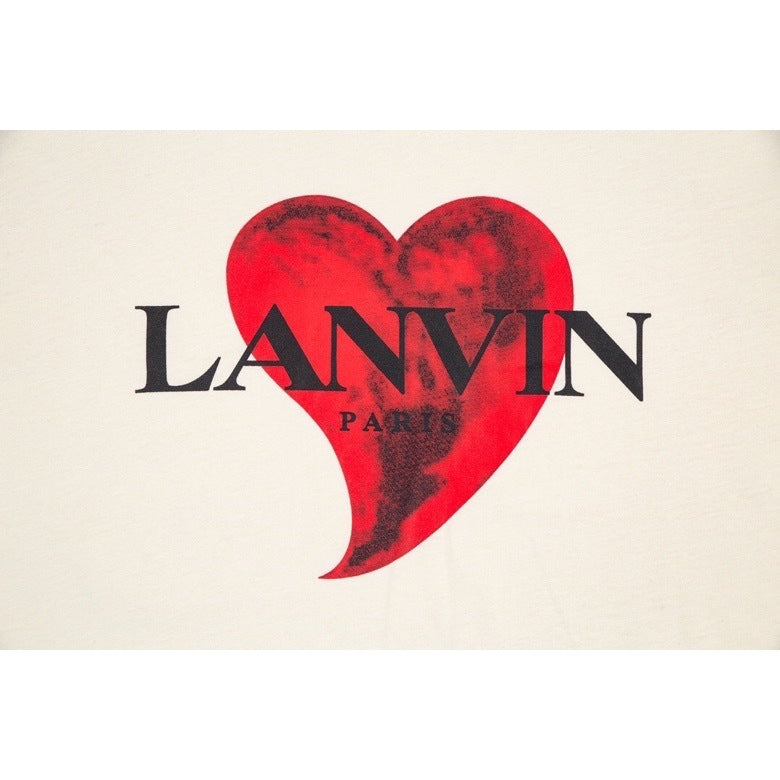 Camiseta Lanvin Heart Logobrand White