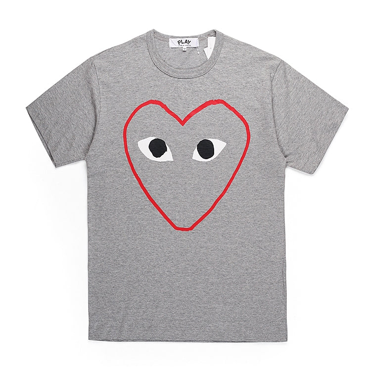 Camiseta Play Comme Des Garçons Gray