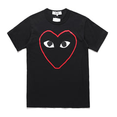 Camiseta Play Comme Des Garçons Black