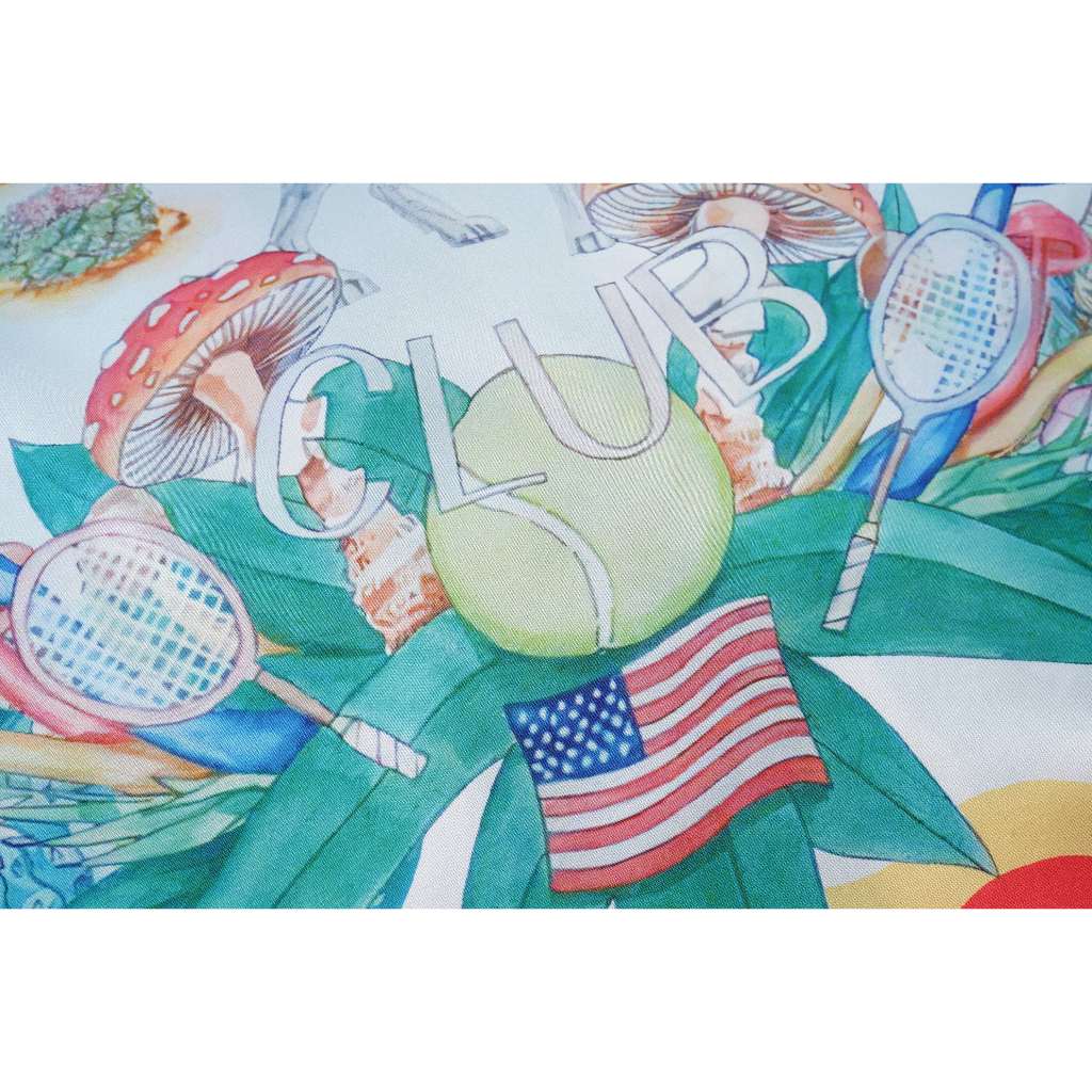 Camisa Casablanca Palm Spring Tennis Club Cuban Collab SIlk