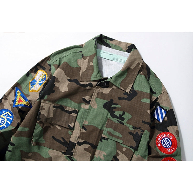 Jaqueta Off-White Virgil Militar Camuflada