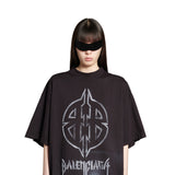 Camiseta Balenciaga BB Stencil Logo