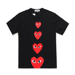 Camiseta Play Comme Des Garçons Black