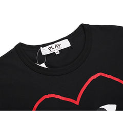 Camiseta Play Comme Des Garçons Black