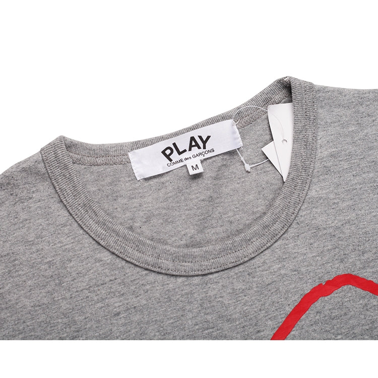 Camiseta Play Comme Des Garçons Gray