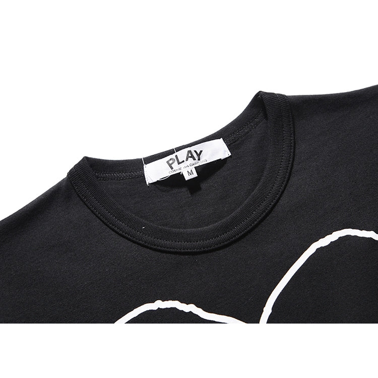 Camiseta Play Comme Des Garçons Black